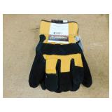 Cordova Sz L Black Split Leather Palm Gloves