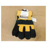 Cordova Sz L Black Split Leather Palm Gloves