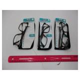 3 New Pairs +2.5 Reading Glasses