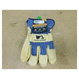 Wells Lamont XL White Mule Leather Palm Gloves