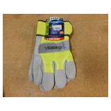 Viswerx Sz XL Hi Vis Insulated Leather Gloves