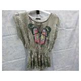 Women's Sz M Jewels Top