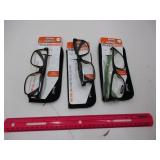 3 New Pairs +3.0 Reading Glasses
