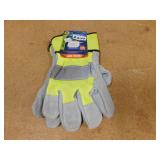 Viswerx Hi Vis Sz XL Split Leather Gloves