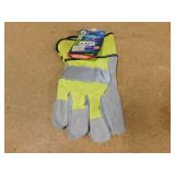 Viswerx Hi Vis Sz XL Split Leather Gloves
