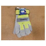 Viswerx Sz XL Hi Vis Insulated Leather Work Gloves