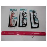 3 New Pairs +2.5 Reading Glasses