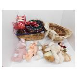 Group Baskets and Stuffed Animals