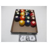 Vintage Billiard Pool Ball Set -No Cue Ball