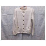 Womans Lrg Jaclyn Smith Button Up Sweater