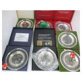 Norwegian Pewter Christmas Plates