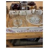 Vintage glassware  kromex lazy Susan