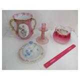 Large Vase & Dishes