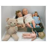Lot of Vintage Large Dolls
