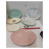 Vintage platters plates & butter pat/salt cellar
