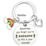 Inspirational Gift for Women Men Keychain