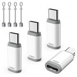 4 Pack Lightning to USB C Adapter
