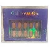 Gel Press On Nails - Pale Nude - Square