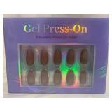 Gel Press On Nails - Chocolate - Almond