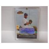 2004 DONRUSS #116 JOHAN SANTANA SIGNED AUTO 012/