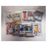 LOT OF 10 SIGNED AUTO ROOKIE FOOTBALL CARDS