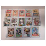 LOT OF 14 FOOTBALL STAR CARDS