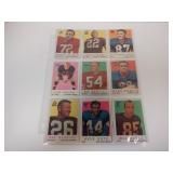 LOT OF 18 1959 TOPPS FOOTBALL CARDS