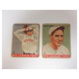 LOT OF 2 1933 GOUDEY BASEBALL CARDS