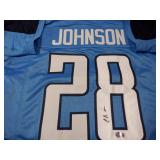 CHRIS JOHNSON SIGNED AUTO JERSEY BECKETT COA