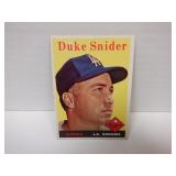 1958 TOPPS #88 DUKE SNIDER