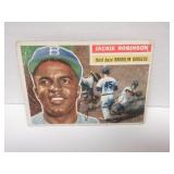 1956 TOPPS #30 JACKIE ROBINSON W/CREASES