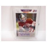 2021 LEAF #PA-JM1 JOE MONTANA SIGNED AUTO 1/4