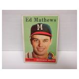 1958 TOPPS #440 ED MATHEWS W/ CORNER CREASE
