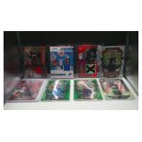 LOT OF 8 ASSORTED FOOTBALL STAR RC RELIC SEE PICS