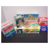 LOT OF 7 BASEBALL/FOOTBALL BOXES