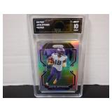 2021 PANINI PRIZM #125 JUSTIN JEFFERSON GMA 10