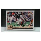 1992 UPPER DECK KEVIN MACK IN PERSON AUTO