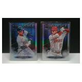 LOT OF 2 TOPPS FOIL STARS OF MLB OHTANI & JUDGE