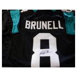 MARK BRUNELL SIGNED AUTO STAT JERSEY. BECKETT