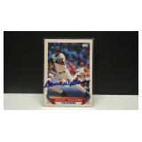 1993 TOPPS BERNIE WILLIAMS AUTO / NO COA