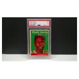 1958 TOPPS HANK AARON WHITE NAME / PSA 5
