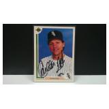 1991 UPPER DECK CARLTON FISK AUTO / NO COA