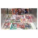LOT OF 20 ASSORTED FOOTBALL IN PERSON AUTOS