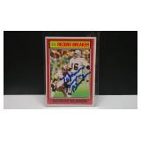 1976 TOPPS RECORD BREAKER GEORGE BLANDA AUTO