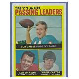 Sharp 1972 Topps #3 Passing Ldrs Bob Griese Dawson