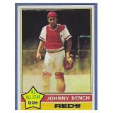 Nice 1976 Topps #300 Johnny Bench Cincinnati Reds