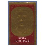 1965 Topps Embossed #8 Sandy Koufax LA Dodgers