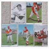 (5) Signed Cleveland Indians Team Issued Photos