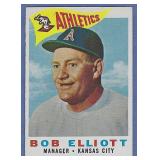 High Grade 1960 Topps #215 Bob Elliott Athletics