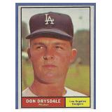 Sharp 1961 Topps #260 Don Drysdale LA Dodgers